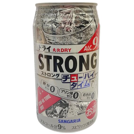 Sangaria Strong Chu-Hi Dry alkoholický nápoj 9 % 340 ml
