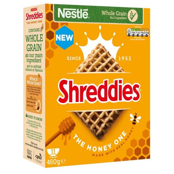 Nestlé Honey Shreddies cereální polštářky s medem 460 g