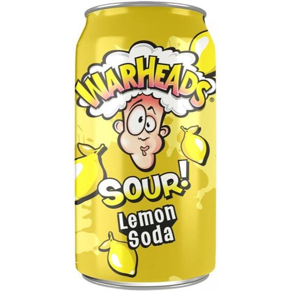 Warheads sycený nápoj s příchutí citronu 355 ml