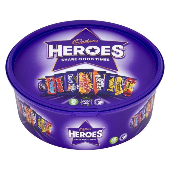 Cadbury Heroes výběr sladkostí z mléčné čokolády 600 g