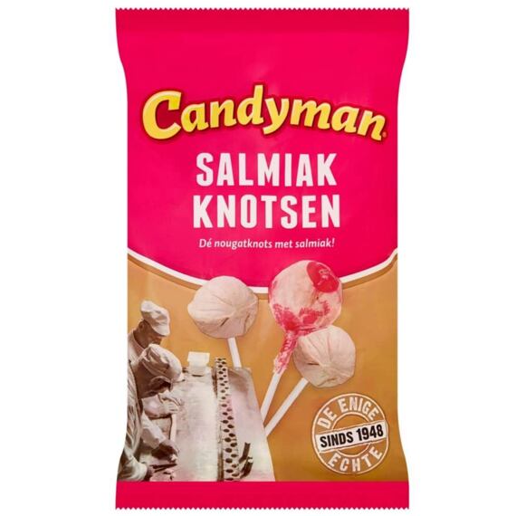 Candyman lékořicová lízátka se salmiakem 140 g