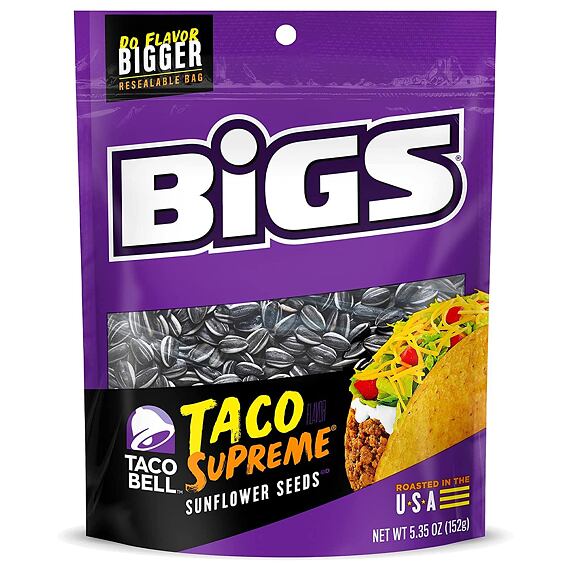 BIGS slunečnicová semínka s příchutí tacos 152 g