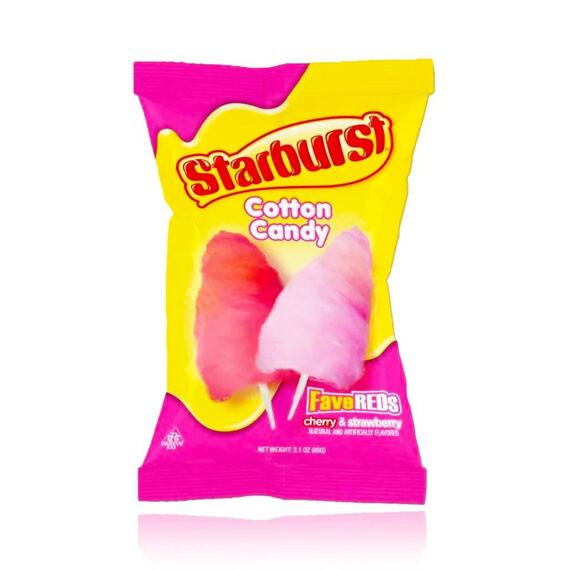 Starburst cukrová vata s příchutí ovocných bonbonů 88 g