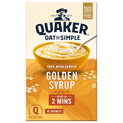 Quaker Oats So Simple Golden Syrup 10s 360 g