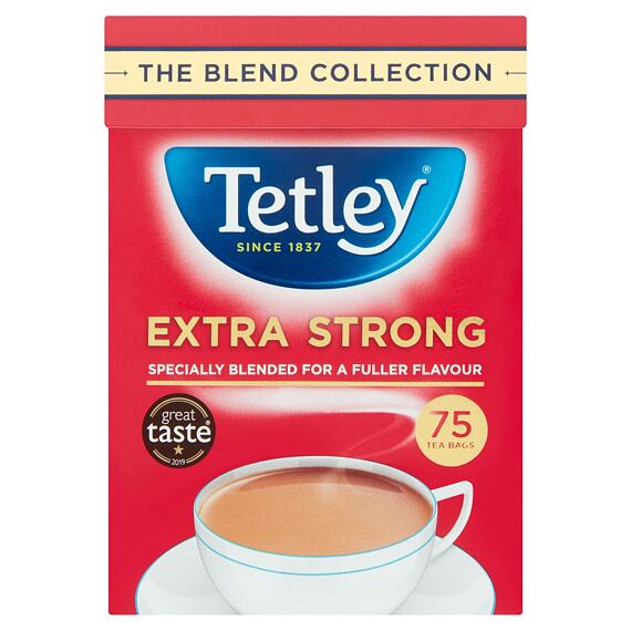 Tetley extra silný černý čaj 75 ks 237 g