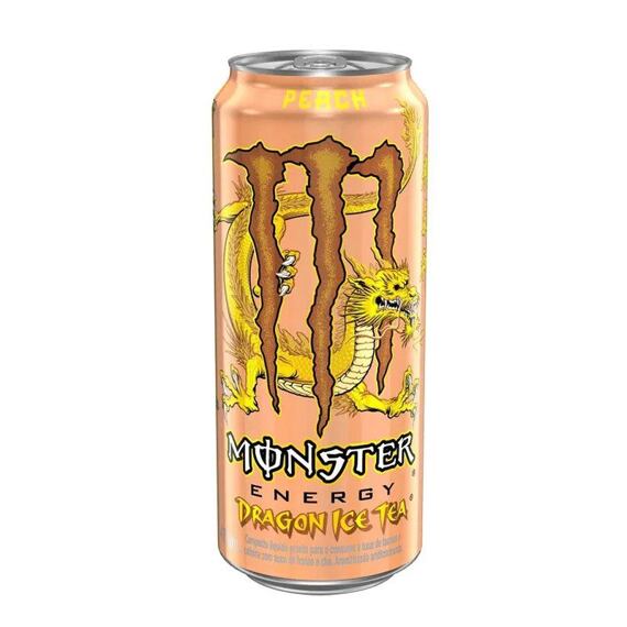 Monster Dragon energetický čajový nápoj s příchutí broskve 473 ml
