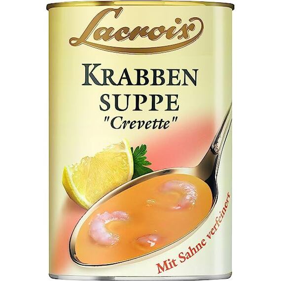 Lacroix smetanová polévka s krevetami s krabí příchutí 400 ml