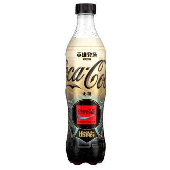 Coca-Cola League of Legends sycený kolový nápoj s příchutí XP bez cukru 500 ml