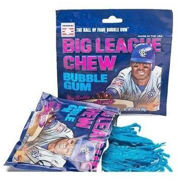 Big League Chew trhaná žvýkačka s příchutí modré maliny 60 g