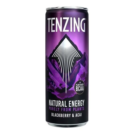 Tenzing sycený energetický nápoj s příchutí ostružin a bobulí acai 330 ml