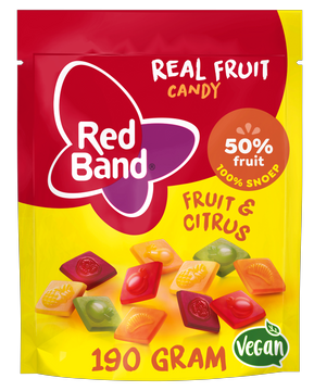 Red Band jelly candies with fruit flavors 190 g
