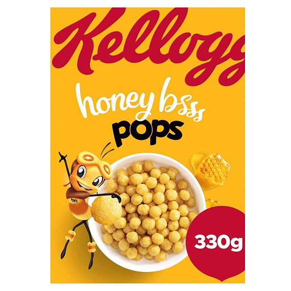 Kellogg's Honey Pops cereálie s příchutí medu 330 g