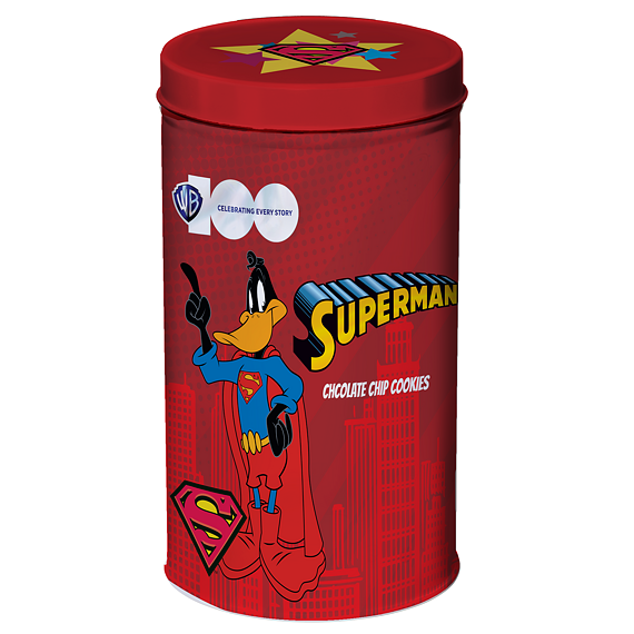 Looney Tunes Daffy Duck Superman cookies with chocolate pieces 150 g
