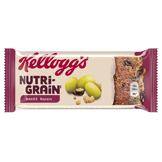 Kellogg's cereal bar with baked raisins 45 g PM