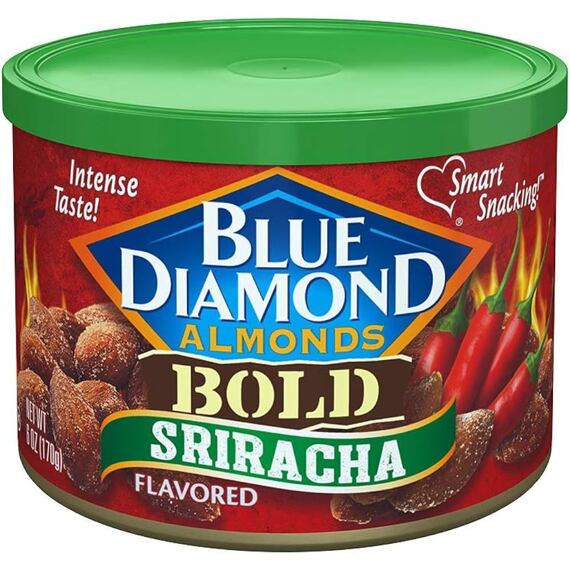 Blue Diamond pálivé mandle s příchutí omáčky Sriracha 170 g