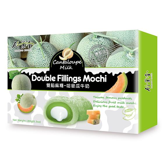 Bamboo Japanese Mochi cookies with sweet melon flavor 180 g