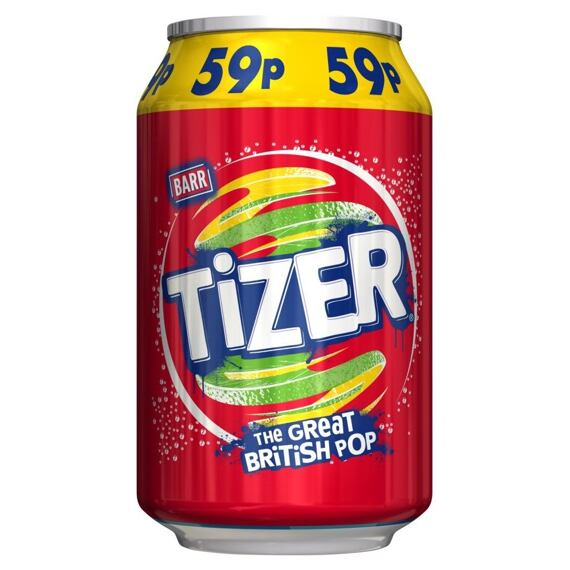 Barr Tizer carbonated drink with fruit flavors 330 ml PM
