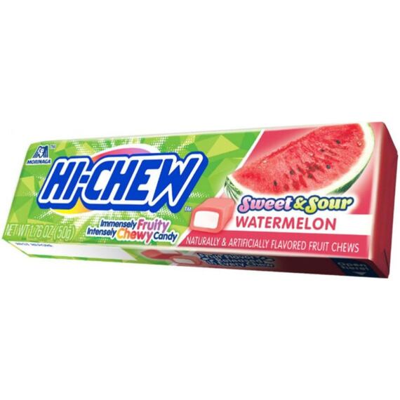 Hi-Chew žvýkací bonbonky s příchutí kyselého vodního melounu 50 g