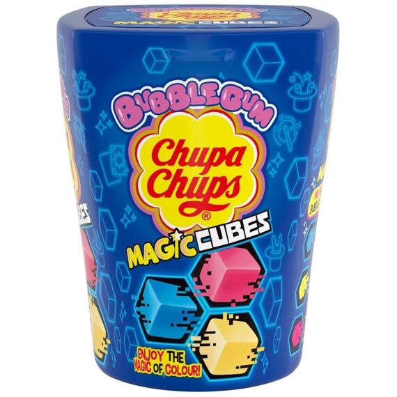 Chupa Chups chewing gum in the shape of magic cubes with fruit flavors 85 g