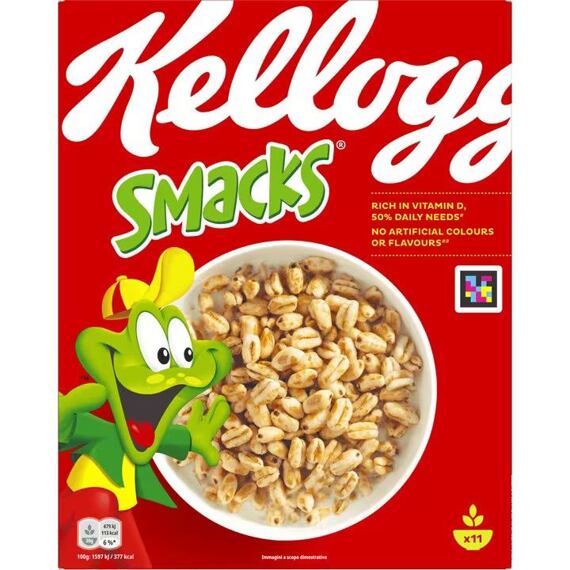 Kellogg's Smacks cereal wheat popcorn 330 g