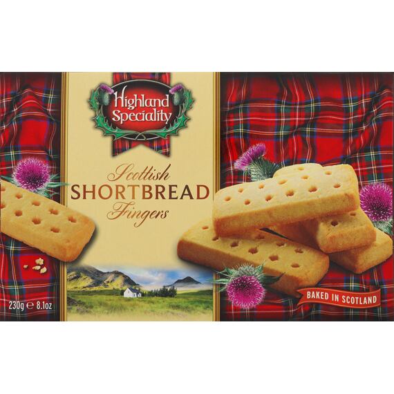 Highland Specialty Fingers křehké máslové sušenky 230 g
