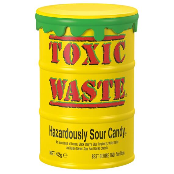 Toxic Waste Yellow sour candies 42 g