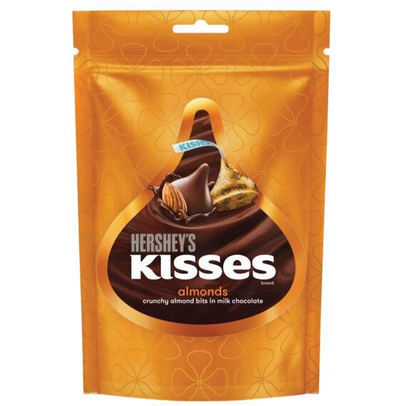 Hershey's Kisses pusinky z mléčné čokolády s kousky mandlí 33,6 g