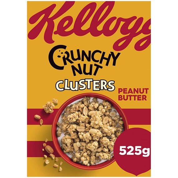 Kellogg's Crunchy Nut Peanut Butter Clusters 525 g