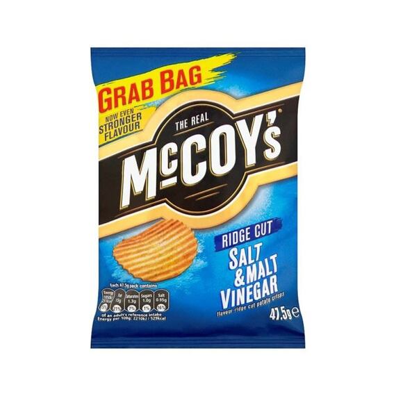 McCoy's chipsy s příchutí soli a octa 47,5 g