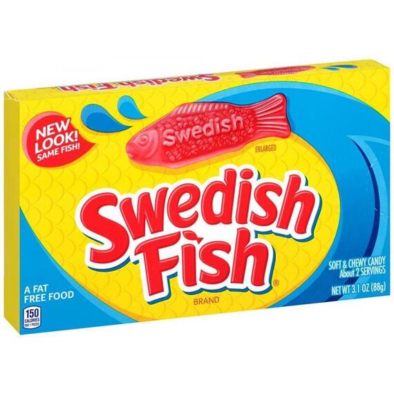 Swedish Fish mini měkké žvýkavé bonbonky ovocných příchutí 88 g