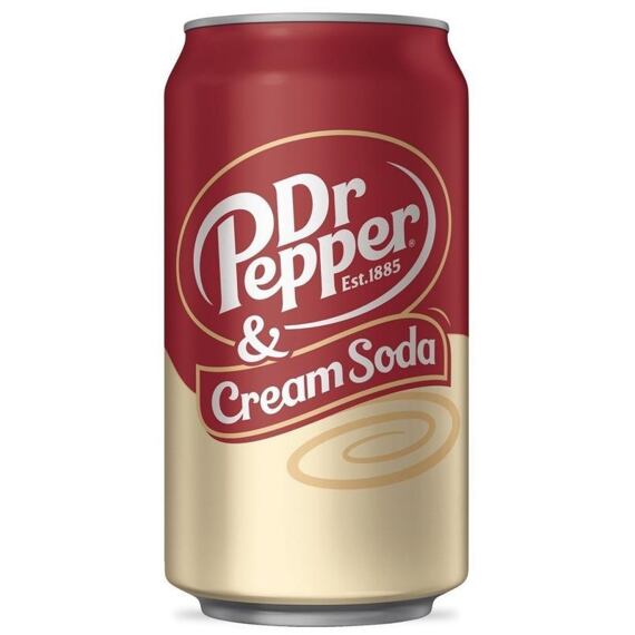 Dr Pepper Cream Soda 355 ml Celé Balení 12 ks