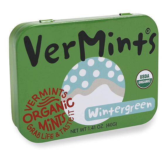 VerMints pastilky s mátovou příchutí wintergreen 40 g