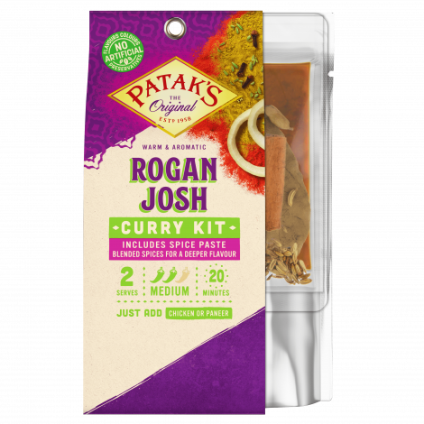 Patak's Rogan Josh 3 step meal kit 314 g