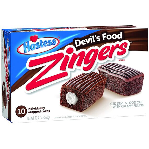 Hostess Zinger čokoládová buchtička s čokoládovou polevou 36 g Celé balení 10 ks