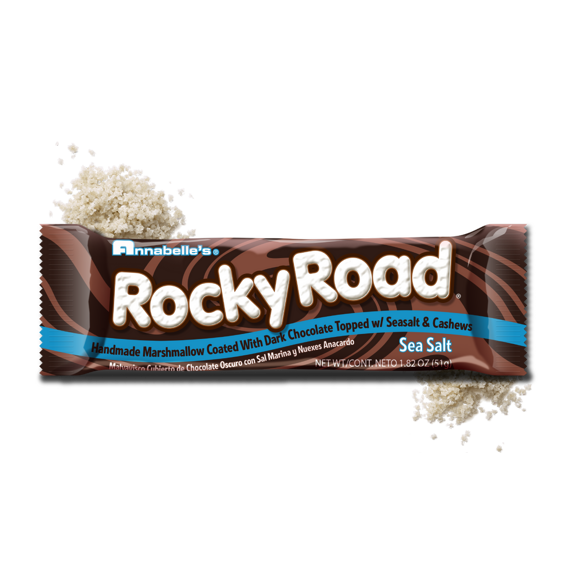 Annabelle's Rocky Road tyčinka z marshmallow v tmavé čokoládě s mořskou solí 51 g
