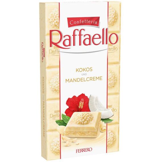 Raffaello bílá čokoláda plněná kokosem a mandlovým krémem 90 g