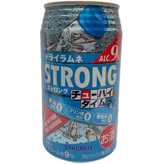 Sangaria Strong Chu-Hi alkoholický nápoj s příchutí ramune 9 % 340 ml
