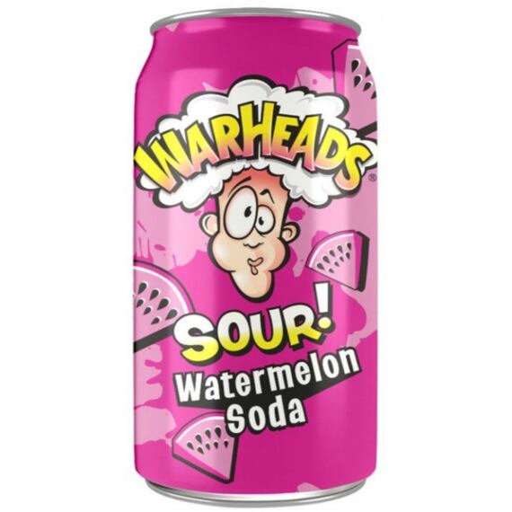 Warheads watermelon carbonated soda 355 ml