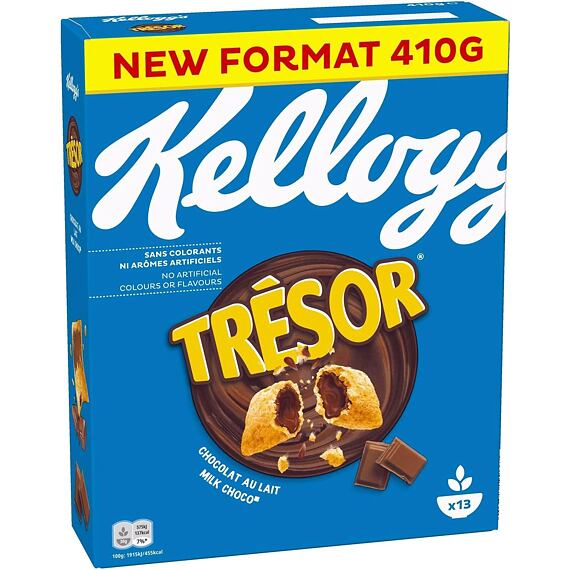 Kellogg's Trésor cereal with milk chocolate filling 410 g