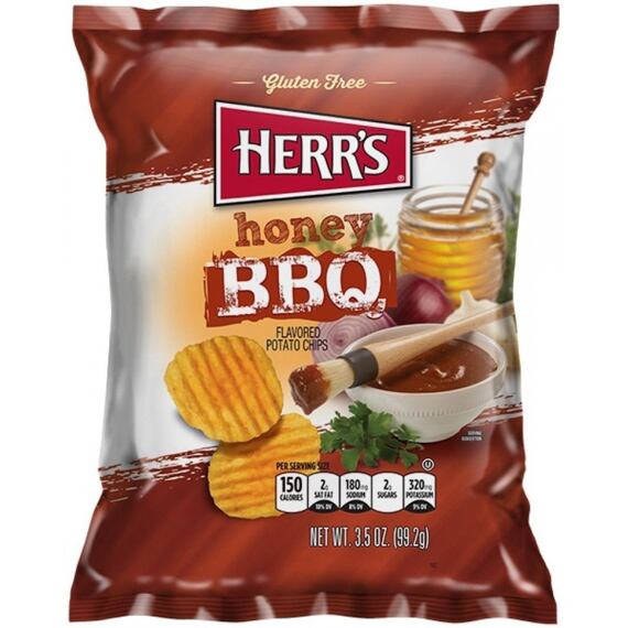 Herr's chips with the flavor of honey and barbecue sauce 28 g