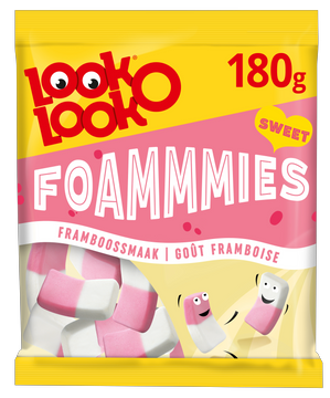 Look-O-Look chewing candies with raspberry flavor 180 g