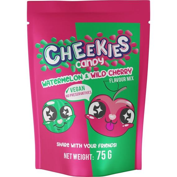 Cheekies dragee with watermelon and cherry flavor 75 g