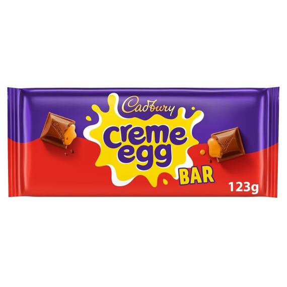 Cadbury mléčná čokoláda s krémovou náplní 123 g