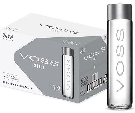 VOSS still glass bottle 375 ml box of 24
