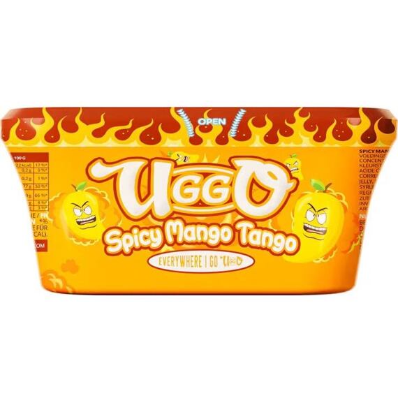Uggo žvýkací bonbonky s příchutí pálivého manga 200 g