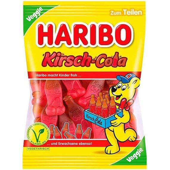 Haribo žvýkací bonbony s příchutí třešňové koly 175 g