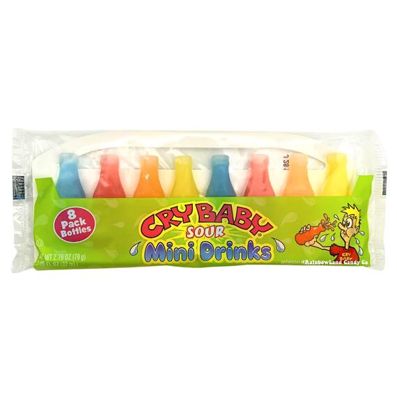Cry Baby Wax Candy voskové lahvičky s kyselou náplní s ovocnými příchutěmi 79 g