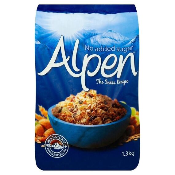 Alpen müsli bez přidaného cukru 1,3 kg