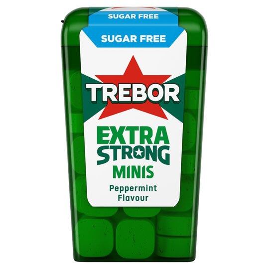Trebor Extra Strong Sugar Free Minis Peppermint 12,6 g