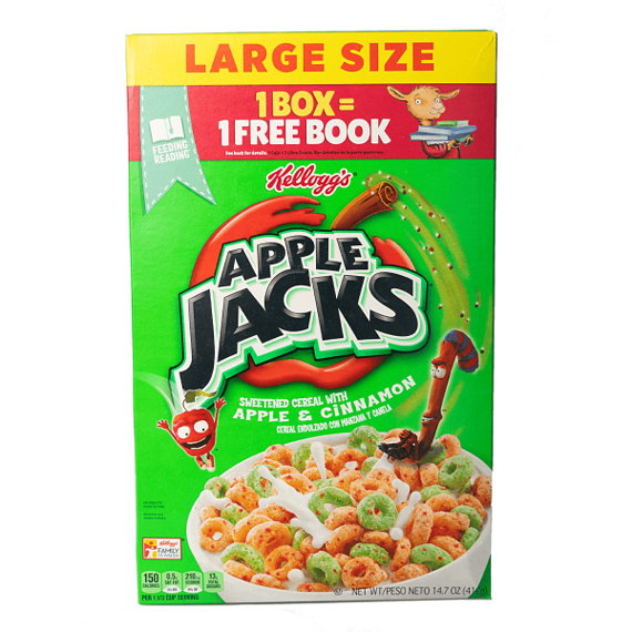 Apple Jacks cereálie s jablky a skořicí 416 g